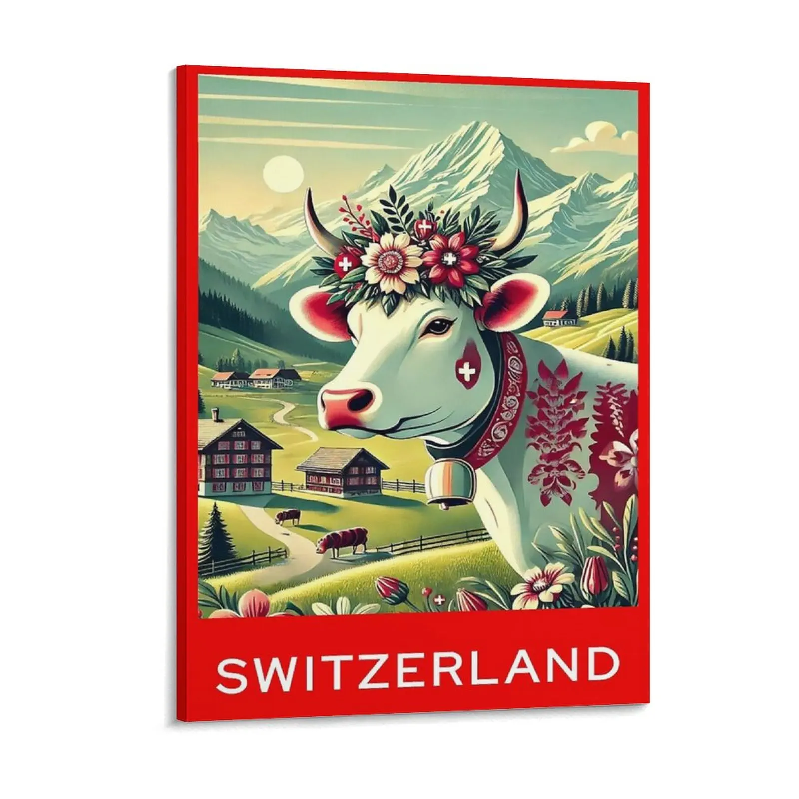 

Copy Of Cow Of Switzerland Digital Art Poster Canvas Painting Club Design Club Party Designing Cinema Framed Wall Paintings