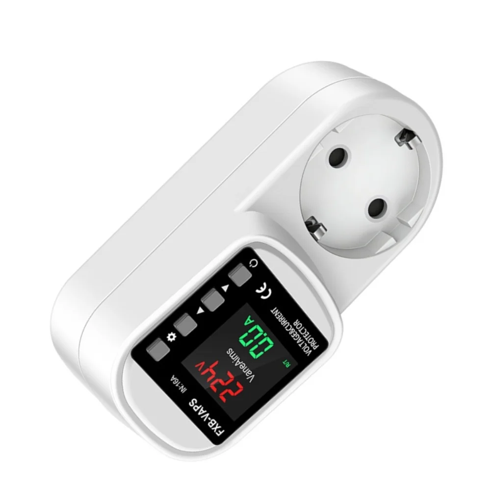 Voltage Protector 16A for 110V Systems Real Time Monitoring Overvoltage Undervoltage and Overcurrent Safeguards