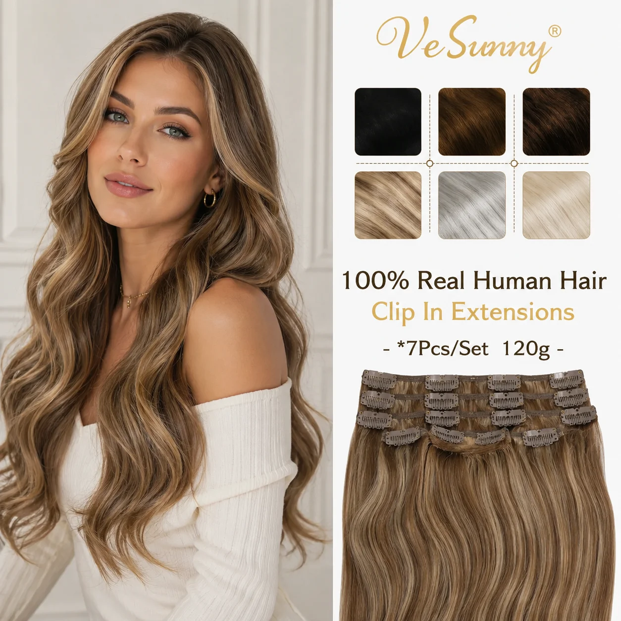 vesunny-clip-in-hair-extensions-human-hair-1-pcs-weft-70g-18-24-inches-hair-remy-hair-full-head-clip-in-hair-extensions