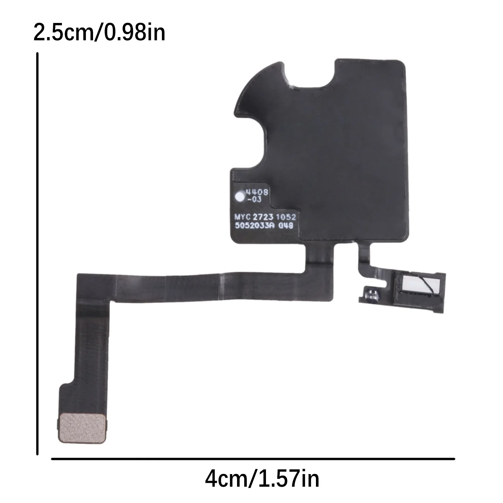 1Pc Ear Speaker Earpiece Proximity Sensor Flex Cable For iPhone 15 Pro Max Replacement Smartphone Accessories Repair Parts Black