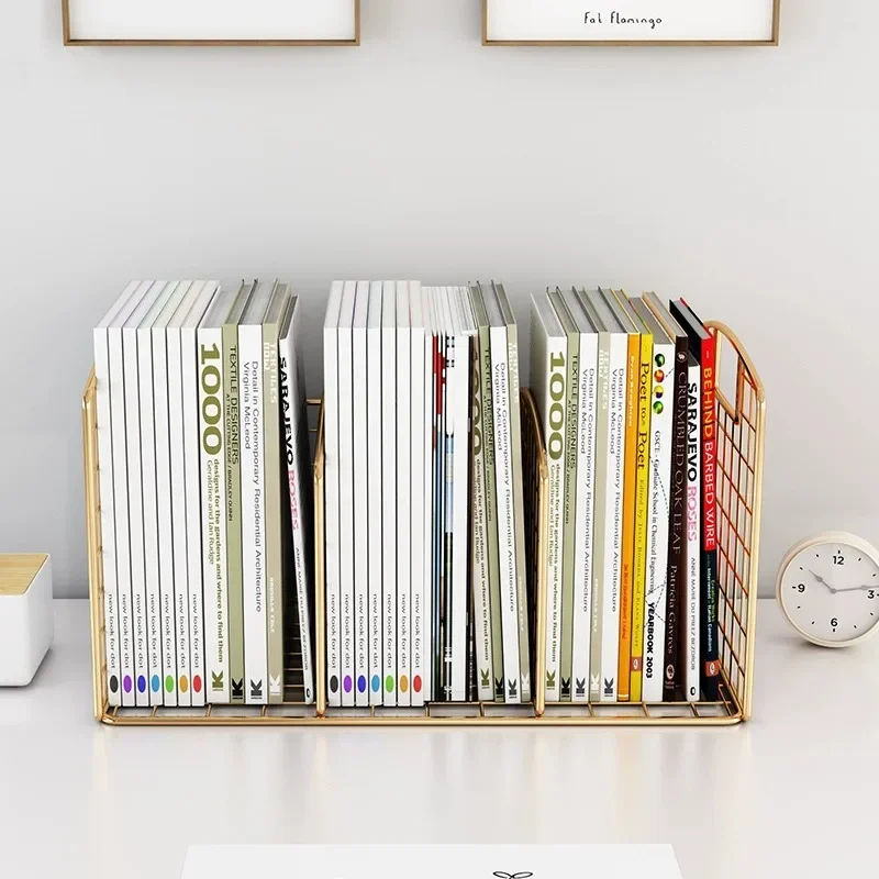 Storage Organizer Magazine Racks Display Corner Modern Desktop Bookcase Bedside Small Libreria Scaffale Minimalist Furniture