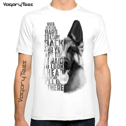 Funny German Shepherd Dog Print T-Shirt New Summer men t-shirt Fashion German Shepherd Text Casual Tops Homme Novelty Cool Tees