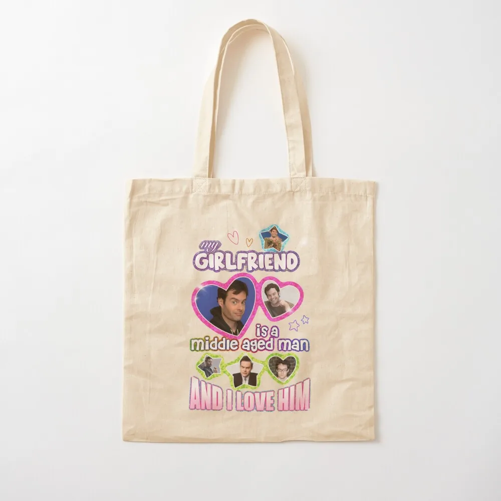 my gf is bill hader Tote Bag bag for beach Canvas stote bag bags luxury women