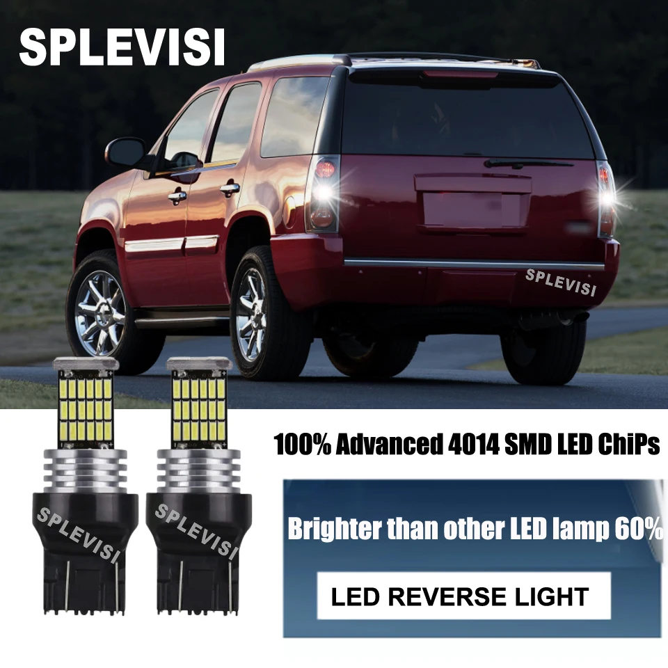 

2x 7440 7443 992 LED Reverse Lights 6000K White Canbus error free Replace For GMC Yukon 2007-2014 2008 2009 2010 2011 2012 2013