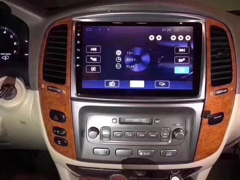 NaviHua Android Touch Screen GPS Navigation Car DVD Radio Player for Toyota Land Cruiser 100 LC100 for Lexus LX470 2005-2007