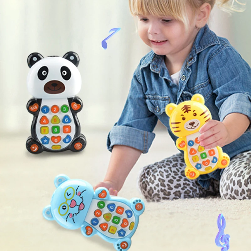 Fun Kids Cartoon Animal Music Mobile Phone Intelligent Early Learning Learning Machine Electric Educational Toys Children\'s Toys