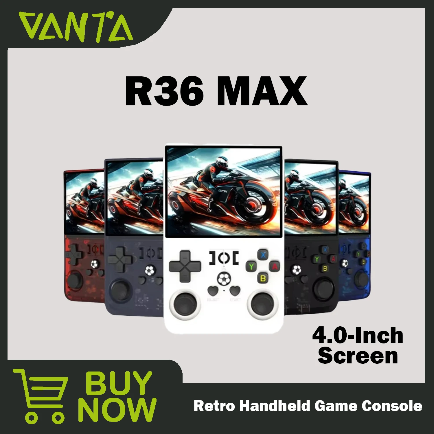 

R36 MAX 4.0-Inch IPS Screen Retro Handheld Game Console Open Source Portable Video Game Gifts Mini Arcade Linux System