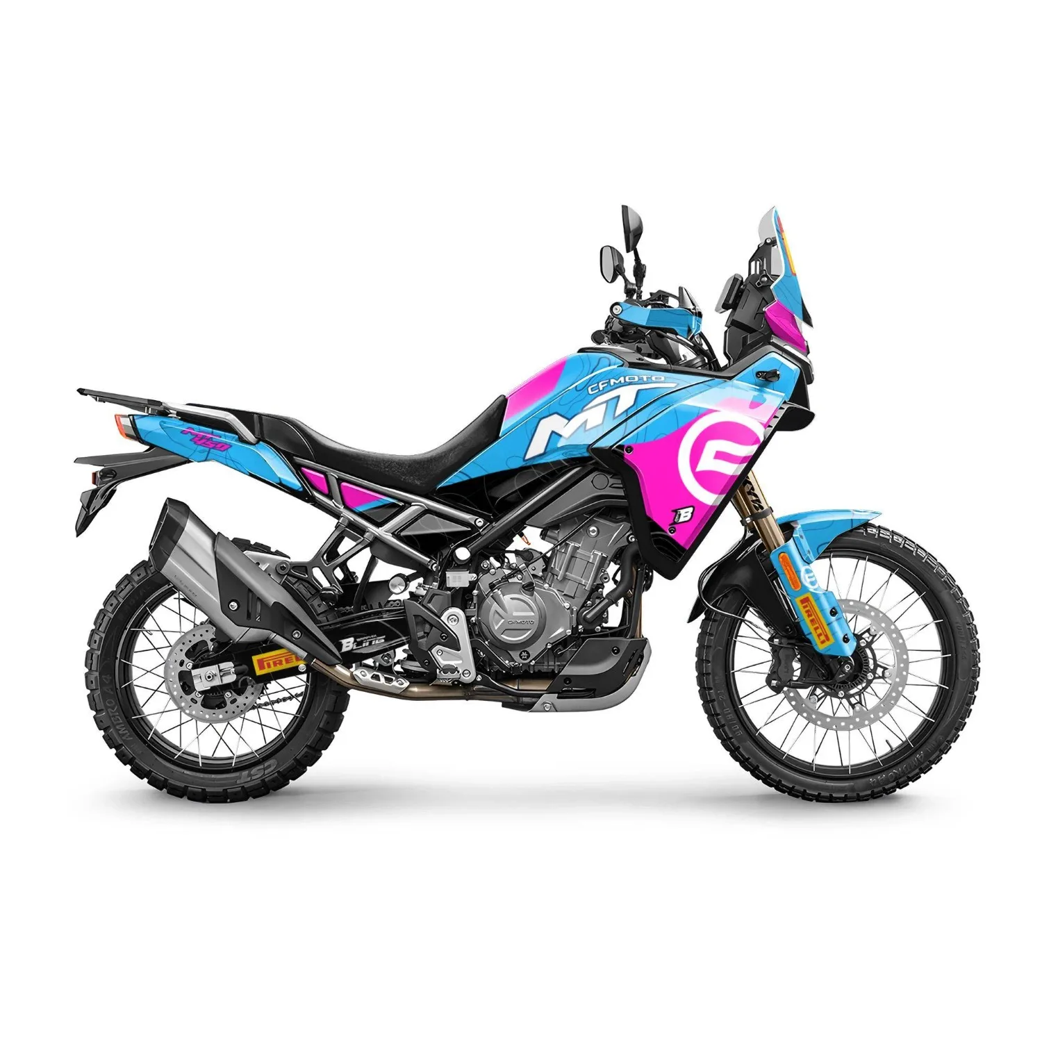 Motorcycle Body Fairing Sticker Decal Protective Street Bike Full Graphic Kit  For CFMOTO 450MT 2024-2026 Design 36