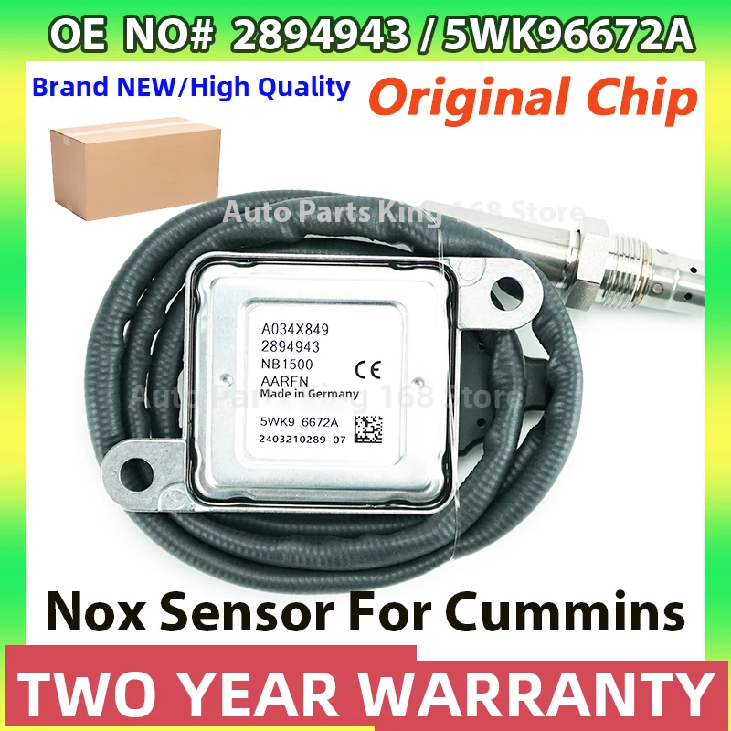 5WK9 6672A 2894943 2871974 4984912 2894943 A034X849 5WK96672A Original New Nitrogen Oxide NOx Sensor For Cummins