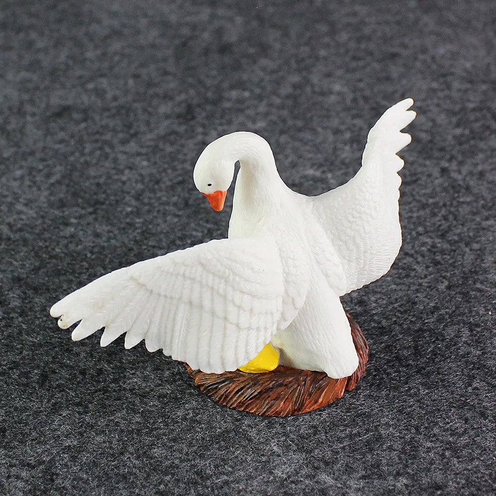 

Премиум-игрушка: Пластиковый белый лебедь-симулятор для детей – развивающая игрушка для познания животных, развития воображения, креативный подарок, декор для дома