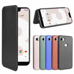 Luxury Funda Matte Flip Case for Google Pixel 10 Pro xl 10A 9A 9 8 7 6 7A 8A Lite Shell Carbon Fiber Coque Hard Phone Cover Capa