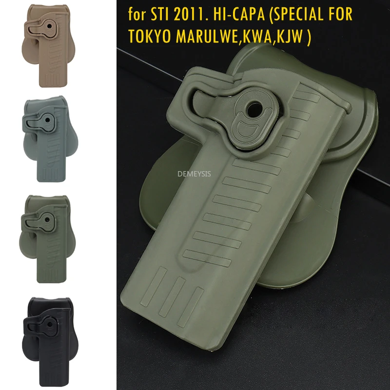 Tactical Gun Holster Men Hunting Shooting Gun Waist Belt Holster for STI2011.HI-CAPA Gun Case Pistol Waist Holsters