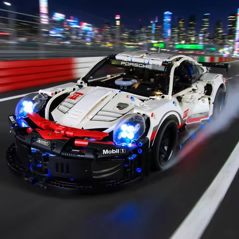 (Not Include Building Blocks) LED Light For LEGO 42096 Technic Porsche 911 RSR DIY Decorative Lamp With Battery Box