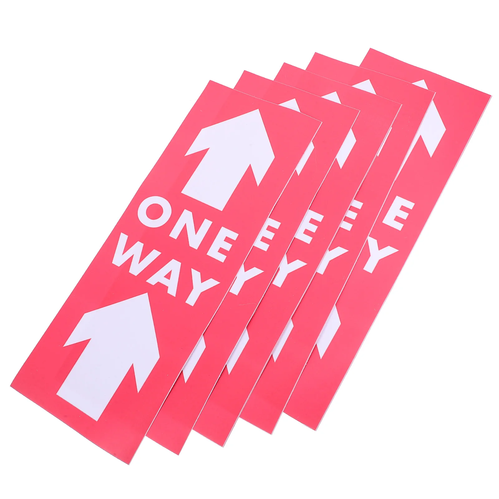 5 Pcs Arrow Warning Post Labels Decals The Sign Adhesive Stickers Pvc Indicator