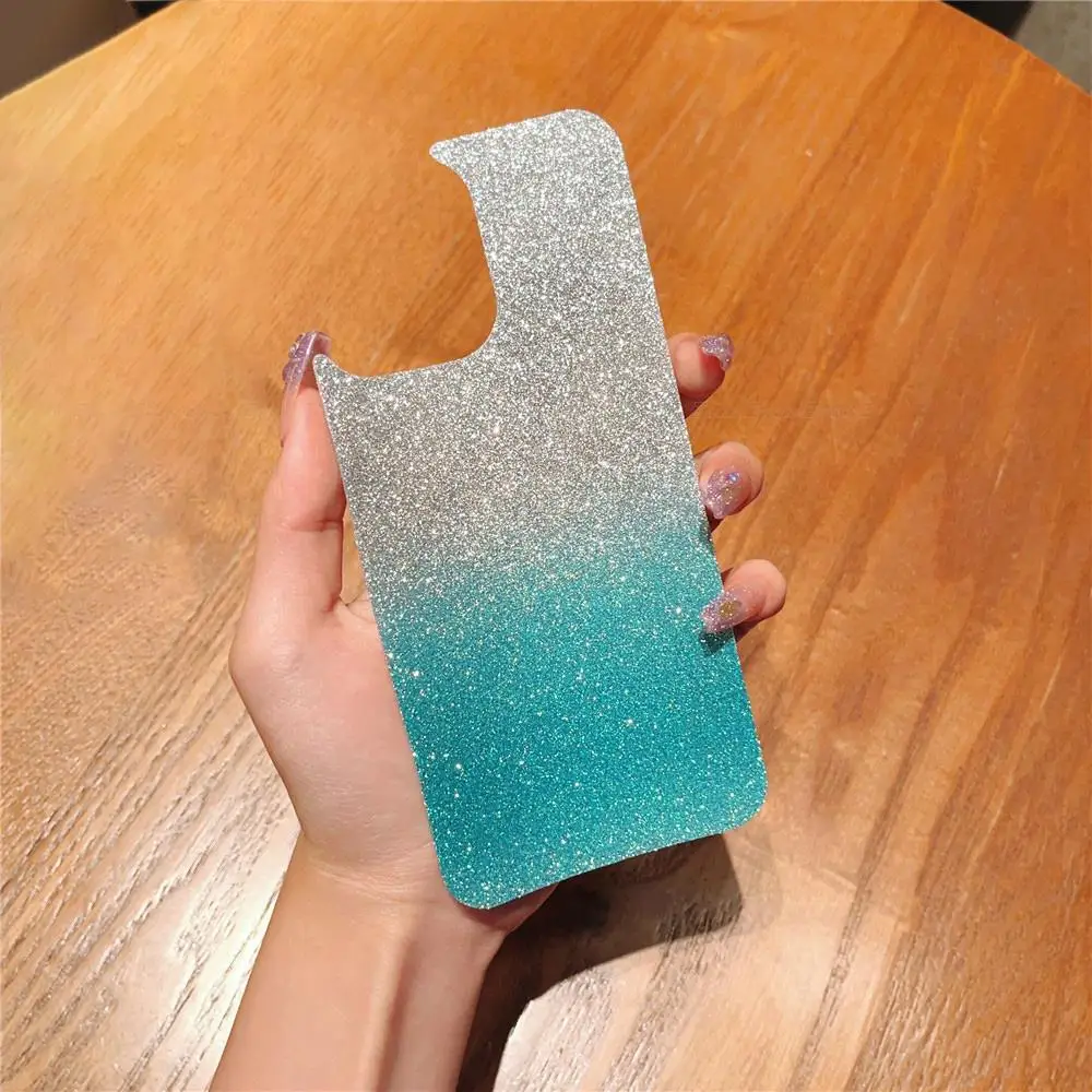 2Pcs/lot Glitter Gradient Decorative Card For OPPO Find X6 X5 X3 X2 R17 R15x R15 Lite Pro Neo Phone Back Cover Film Not Sticker