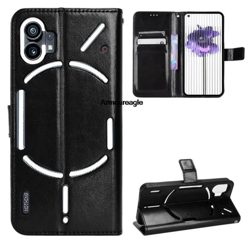 

Чехол для ночого телефона 1 роскошный флип-кошелек из искусственной кожи, противоударный чехол с магнитной адсорбцией для ночего телефона 1 сумки для одного телефона