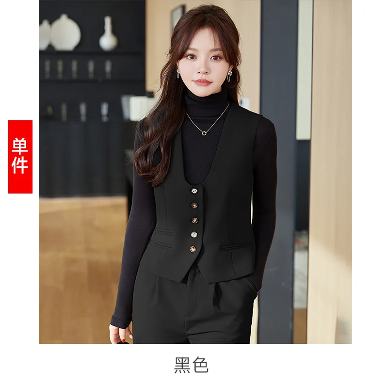 Fashion Short Vest Vest for Women Spring2024New Design Sense Slim-Fit Slim-Fit Waistcoat