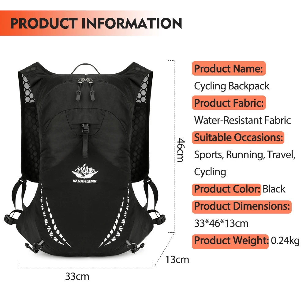 NEWBOLER Outdoor Trail Running Backpack Ultralight Women Men Running Race Hydration Vest Marathon Bike Bag for Marathon Hiking