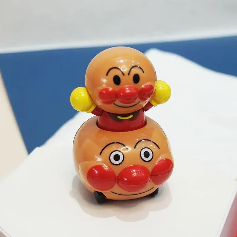 Kawaii Anpanman Anime Cartoon Creative Model Toy Car Doll Children\'s Cute Peripheral Decoration Friend Boys Girls Birthday Gifts