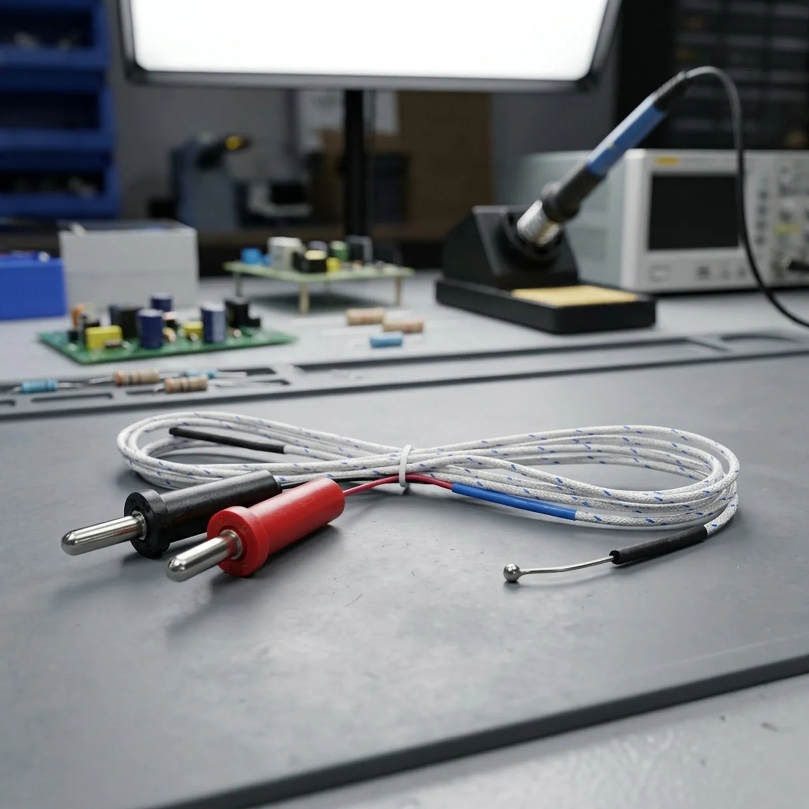 1M K-Type Multimeter Temperature Thermocouple Probe Banana For Testing Digital Circuitry Temperature Measurement Tools