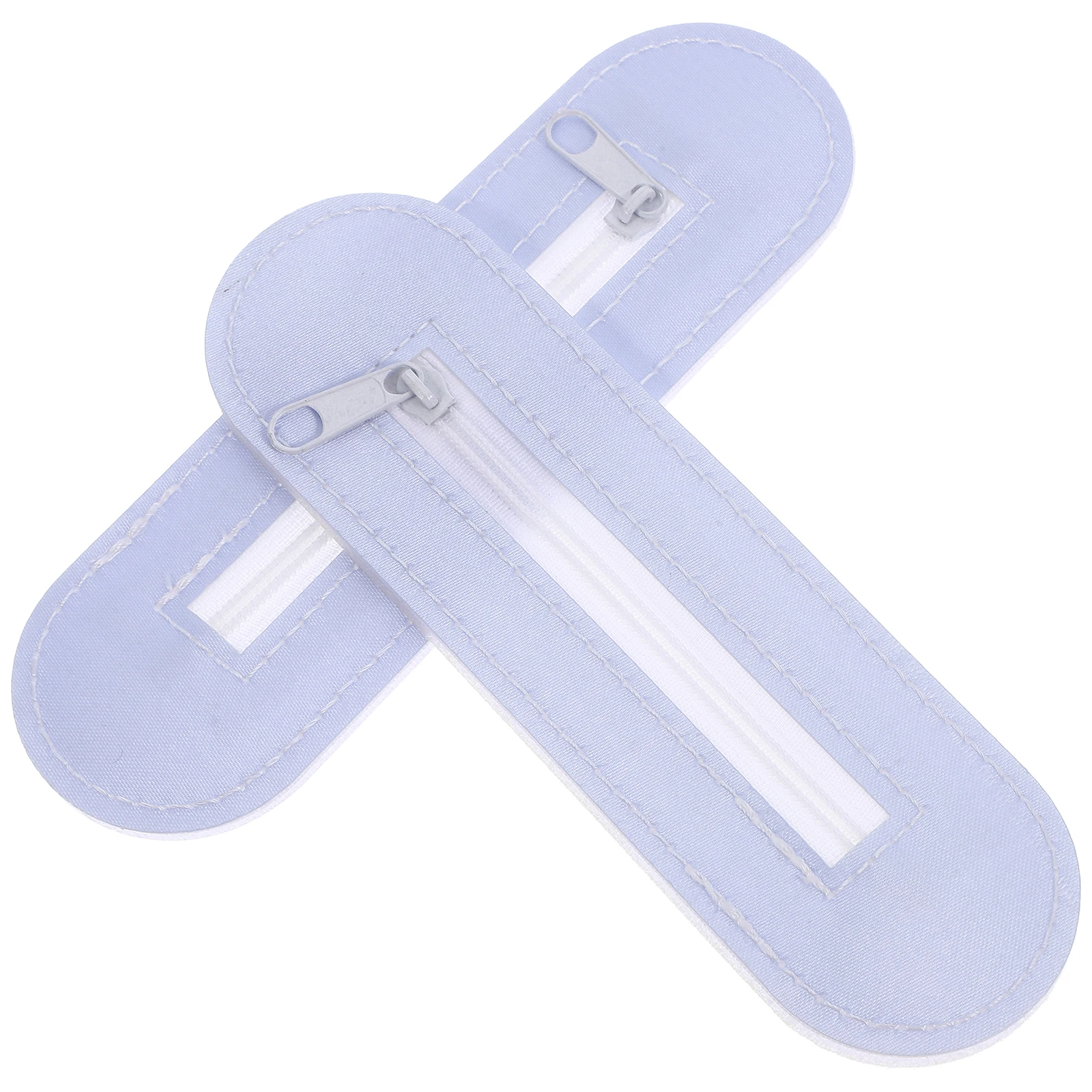 

2Pcs Bed Net with Charging Tape Zipper for Bunk Beds Dormitory Students Blue Convenient Phone Data Cable Access