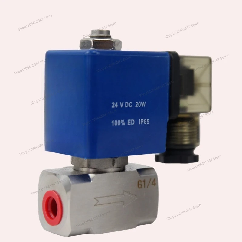 For 12MPA Stainless Steel High Pressure Solenoid Valve/water, Air Valve/normally Closed/piston Structure