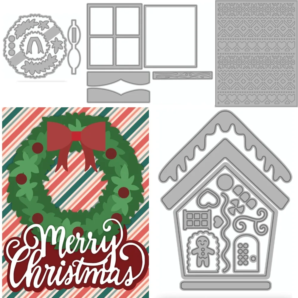 

Metal Cutting Dies House for DIY Scrapbooking Crafts Dies Cut Stencils Maker Photo Album Template Handmade Decoration House