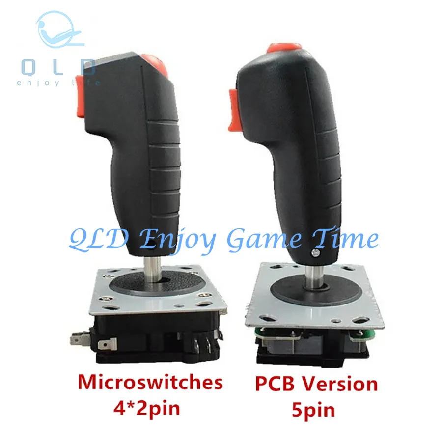 

1 Piece Arcade Joystick Flight With Vibration Trigger Joystick Red Top Button 8 Way Direction Control Wshaft Arcade
