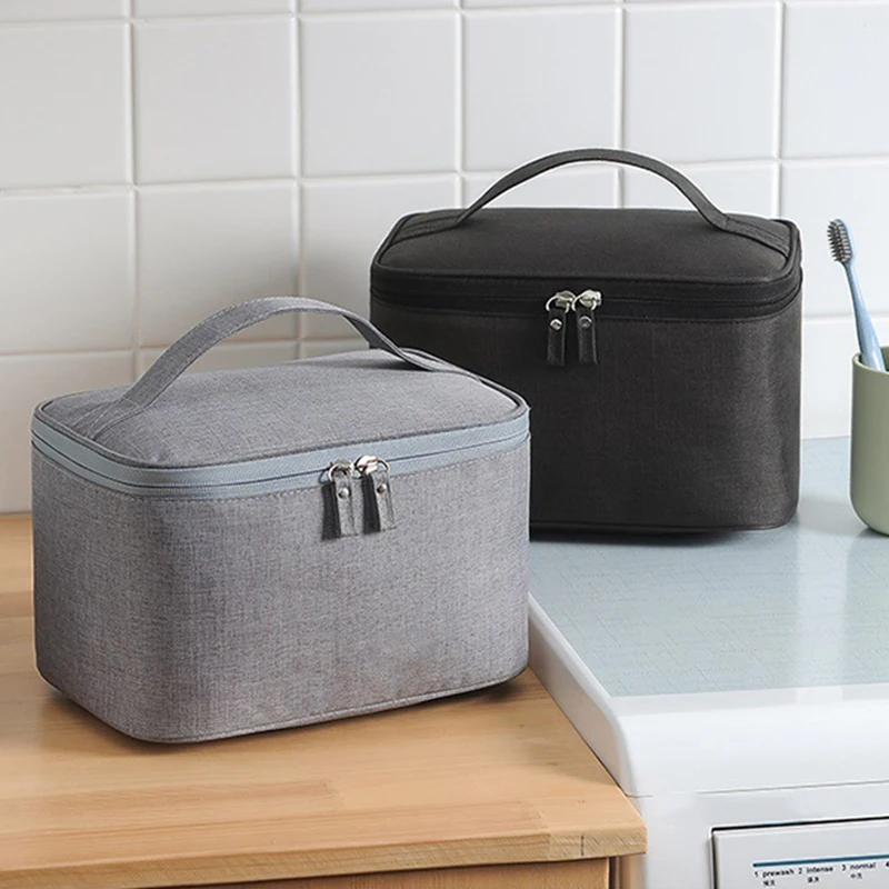 Travel Waterproof Portable Women Makeup Bag High Capacity Toiletries Storage Box