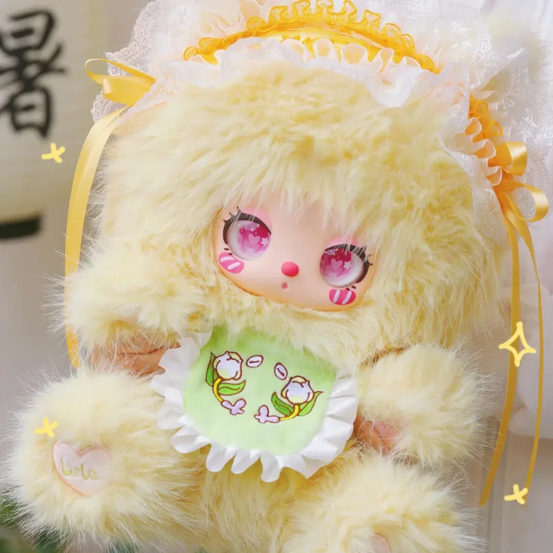 

Cute Liila V2 600% Tea Time With My Girl Series Blind Box Collectible Plush Dolls Limited Edition Genuine Mystery Box kids Gifts