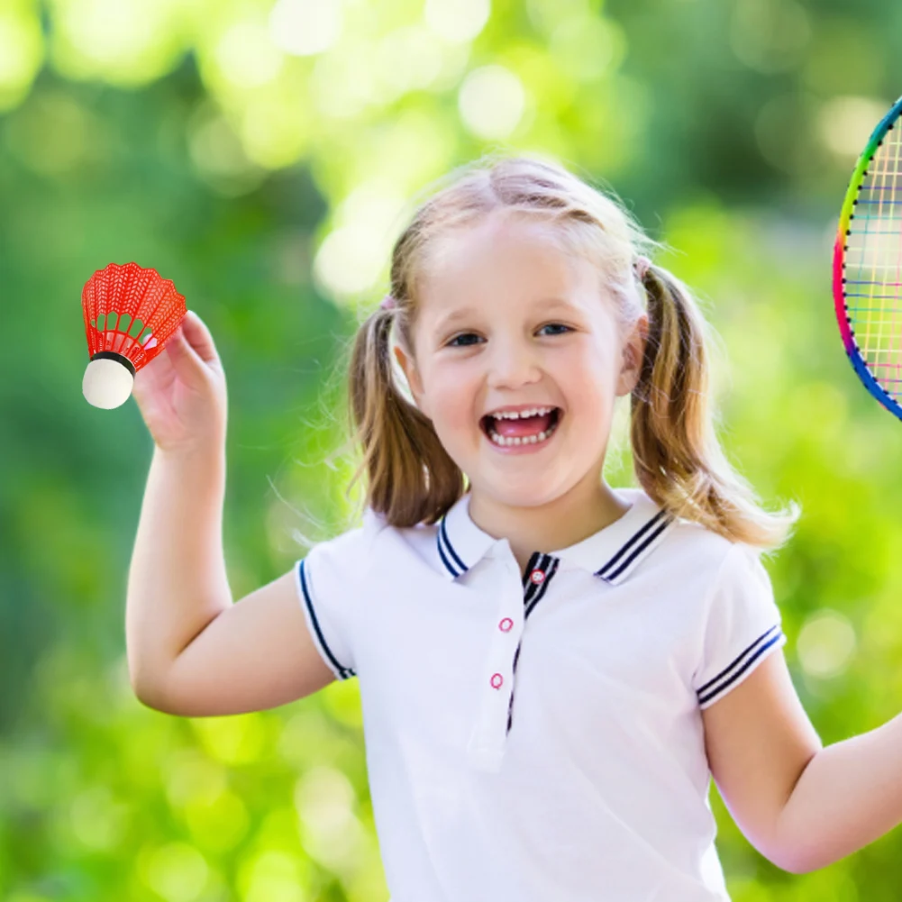 12pcs Plastic Badminton Shuttlecock Lightweight Badminton for Practice Portable Shuttlecocks for Training for Kids Entertainment