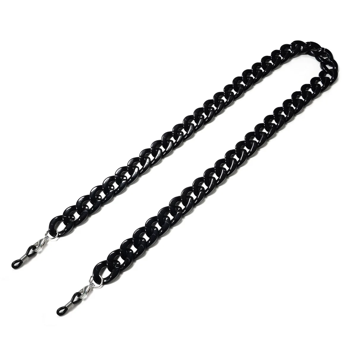 2022 Hitam Rantai Besar untuk Kacamata Masker Rantai Kacamata Akrilik Rantai Kacamata Baca Rantai Pria Wanita