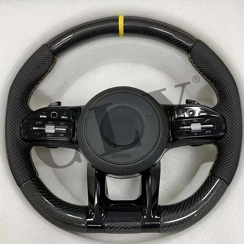 

CLY Steering Wheels For 19+ Mercedes A C E S CLA GLA GLC GLE GLS GLE W205 W213 W222 W177 Facelift AMG Steering Wheel