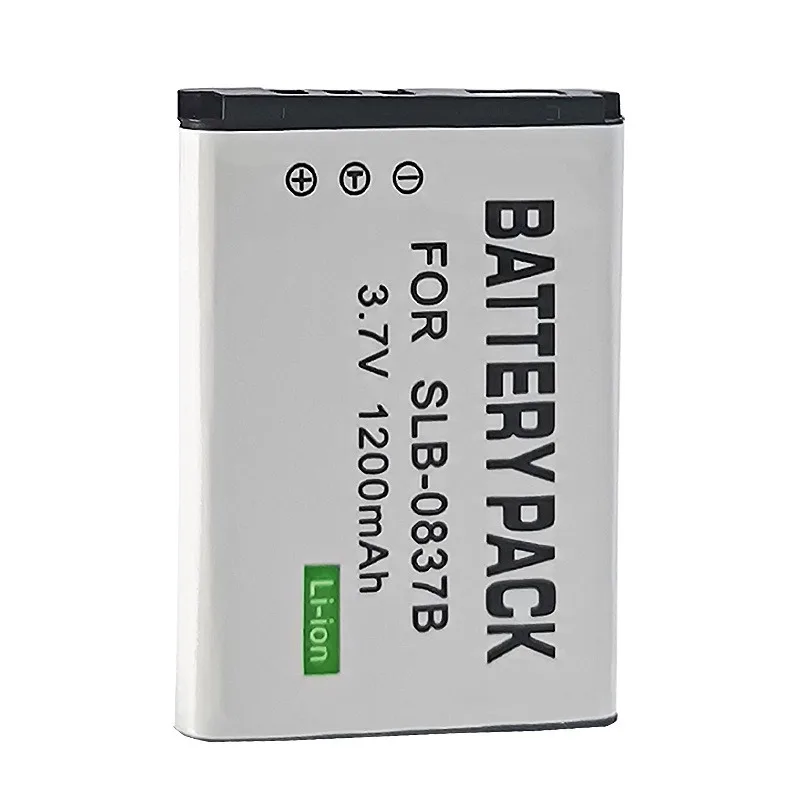 SLB-0837B Replacement Battery 1200mAh for Samsung L201 NV10 NV20 NV8 NV15 L83T L70 Digital Camera Rechargeable Li-ion Battery - Image 5