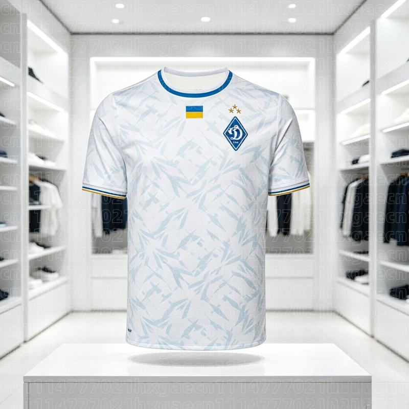 Image of Neues Ukraine Fußball-T-Shirt 26 Neues Dynamo Kyiv Fußballtrikot Erwachsenen-Sport-T-Shirt Kinder-Fußball-Trainings-Familien-Kinder-T-Shirts