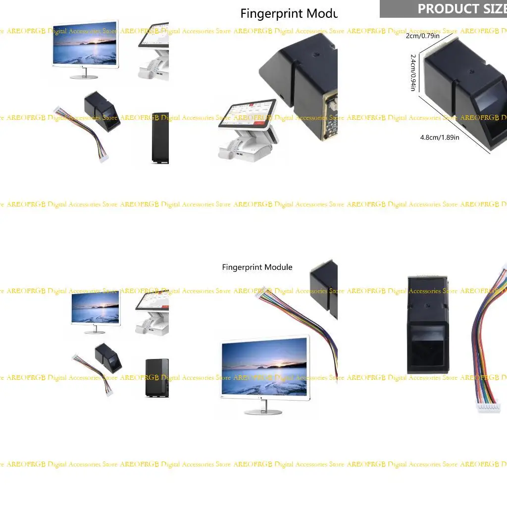 

E21E AS608 Optical Fingerprint Reader Module Sensors All-in-one For Arduino Locks Communication Fingerprint Reader