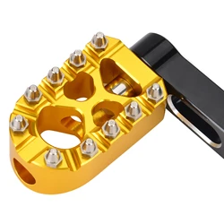 Anti-Skid Gold Shifter Peg For Harley Touring Softail Dyna Sportster Aluminum Knurled MX Gear Shift Brake Foot Rest Motorcycle