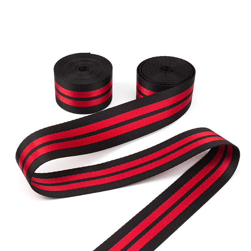 3.6M Black With Red Stripe Seat Belts Webbing Strengthen Racing Car Modified Seat Safety Belt Standard Certified Car Accessories