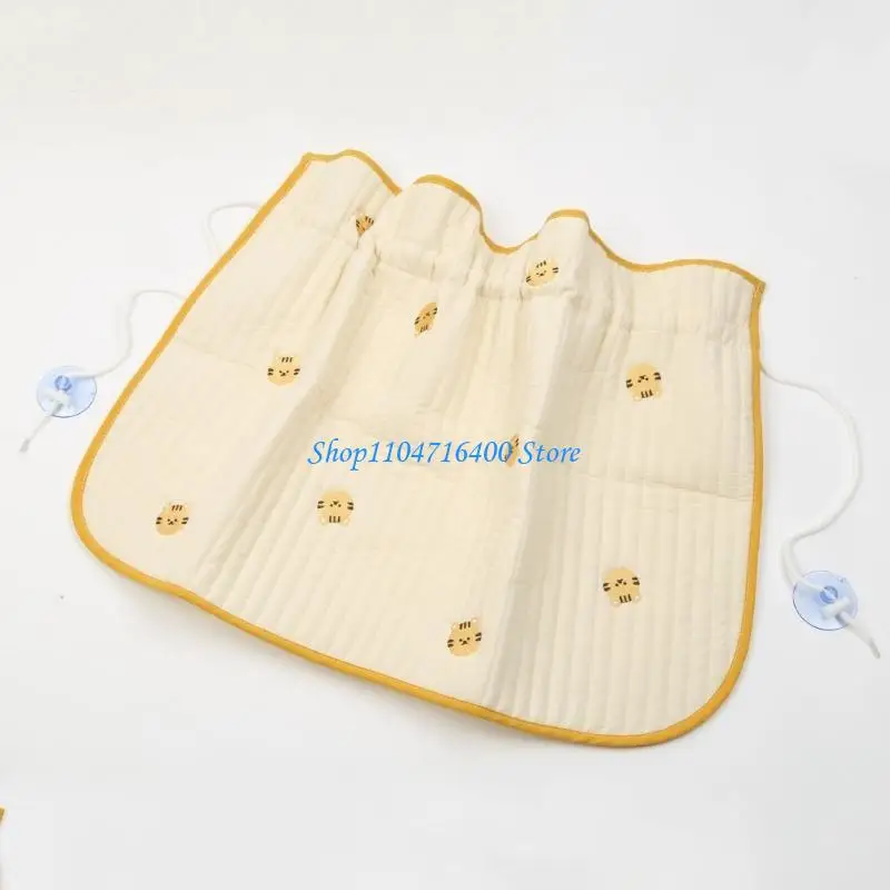 y1gd Sun Shade Car Suction Cup Sunshade Sliding Curtain Cartoon UV Window Sun Block Cover for Kid Baby- Toddlers