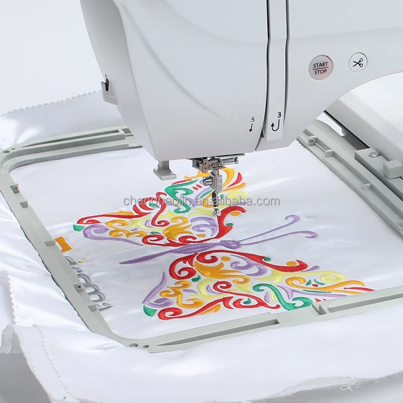 650 RPM Multi-Function Easy to Operate Home Computerized Sewing Flat-Bed Configuration FSmall Computer Embroidery Machine