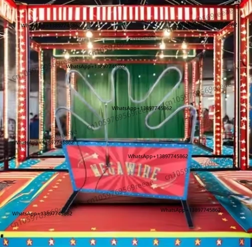 

Peiqi Commercial Grade Amusement Park Carnival Electric Interactive Reaction Challenge Maze Wire Buzzer Game
