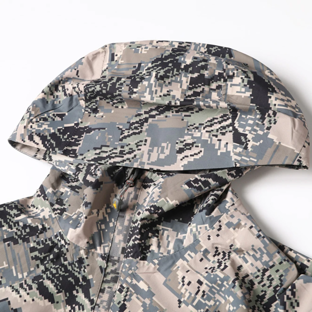 Herren Jagd-Regenmantel Dew Point Jacke Tarnmuster Angeln Jagdbekleidung – Detail 13