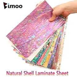 Bimoo Natural Shell Laminate Sheet Paua Coated Abalone Adhesive Veneer Film Sticker Fishing Lure Jig Lure Decorating Accessories