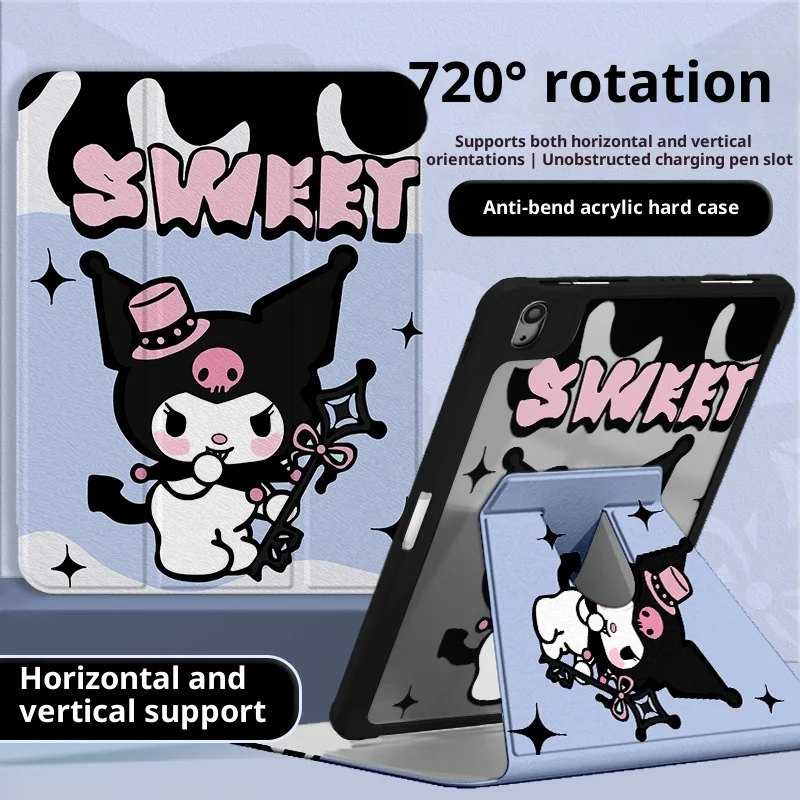 

Kuromi For iPad Case ipad Air 4 5 10.9in M2 M3 Pro 4 5 6 12.9in M4 13in Protective case Ipad 8/9/10 10.2in A16 11in Tablet Cover