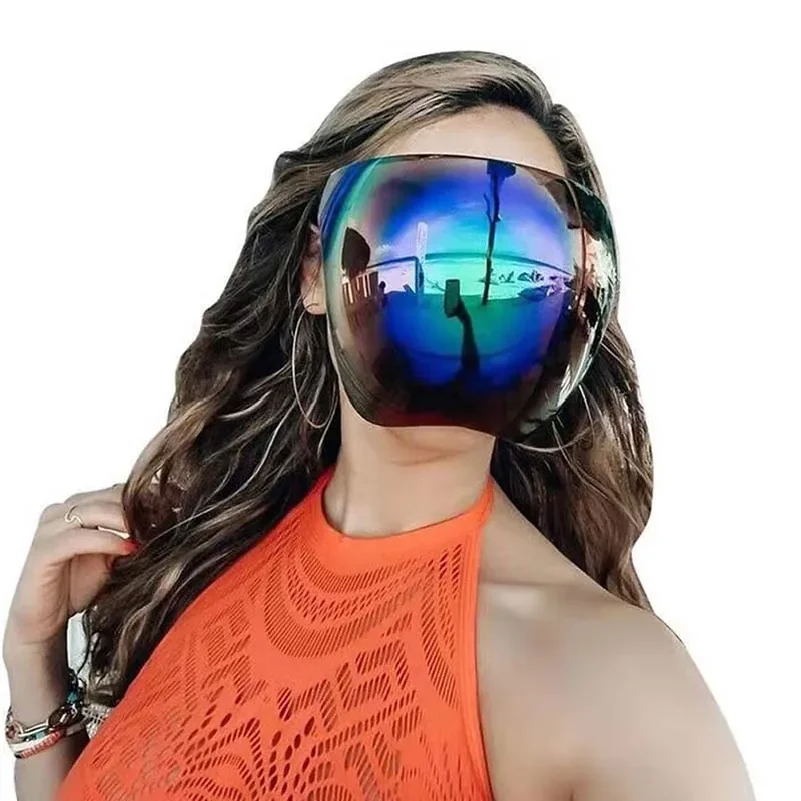 Sunglasses Women Men Protective Faceshield Glasses Goggles Full Face Covered Spherical Lens