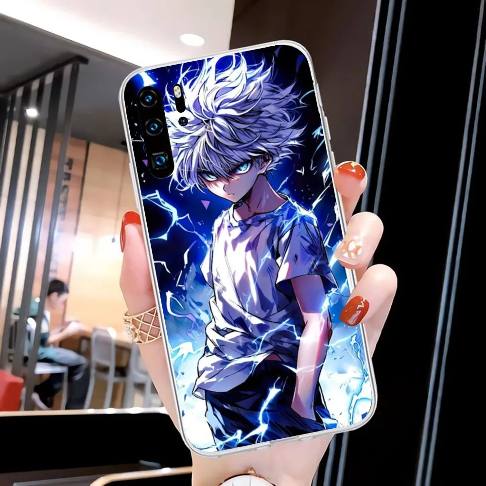 Hunter Killua Mobile Cell Phone Case for Huawei P50 P40 P30 Pro Mate 40 30 Pro Nova 8 8i Y7P Honor Clear Phone Cover Funda