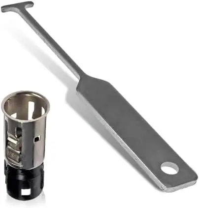 

Замена гнезда прикуривателя 25776667 J42059 - Серебристая силовая розетка с инструментом для большинства автомобилей