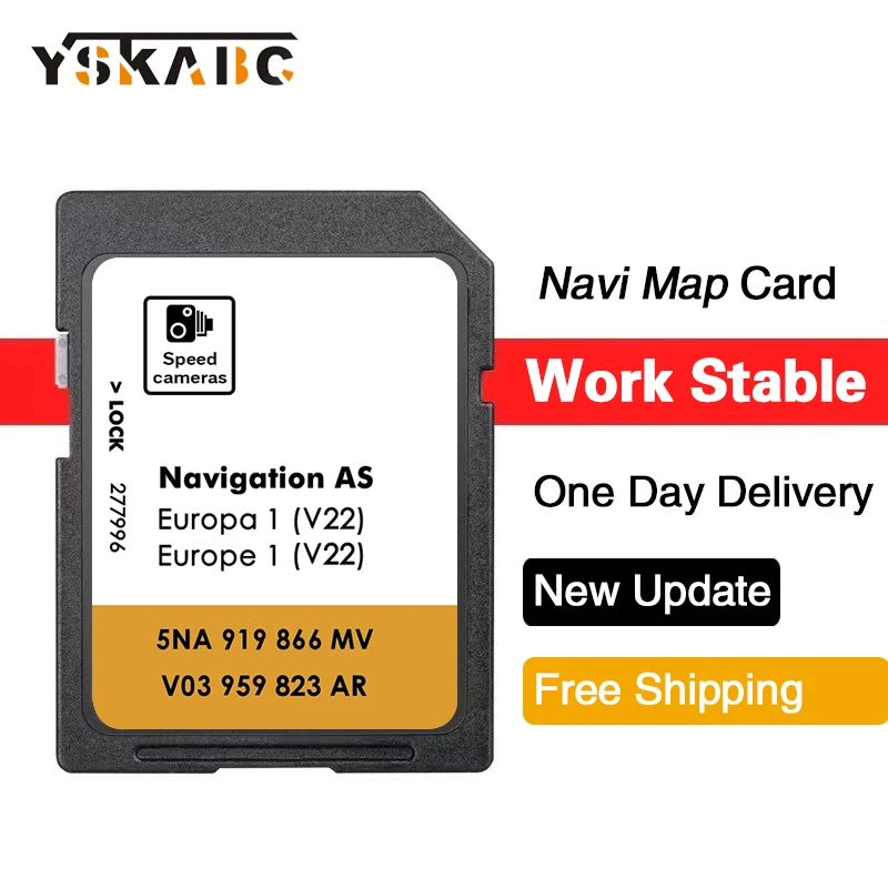 

5NA919866MV Speicherkarte SD Card Europa V22 Navigations system 2025 Update Navi New for VW Discover Media System AS
