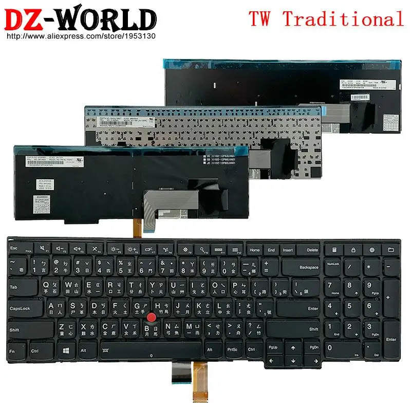 

Традиционная клавиатура TW для Lenovo Thinkpad P50S T560 W540 T540P W541 T550 W550S L540 L560 L570 E531 E540 04Y2420 01AX643