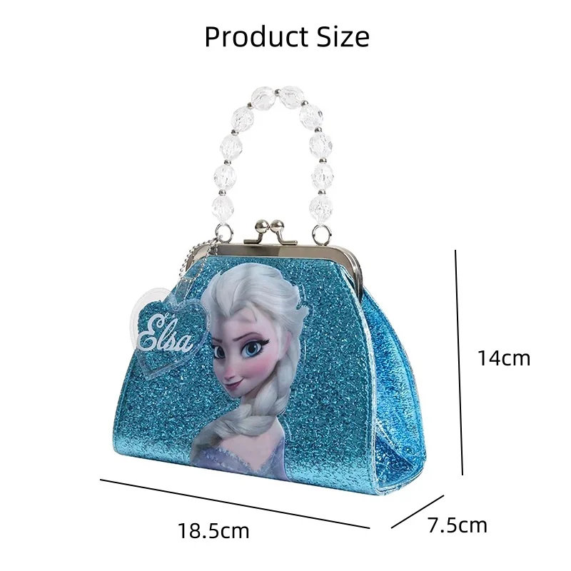 Disney Frozen 2 Elsa Anna Handbag Bag Children\'s Toys Shoulder bag Girl Sofia Princess  Handbag Kid Shopping Storage Bag Gift